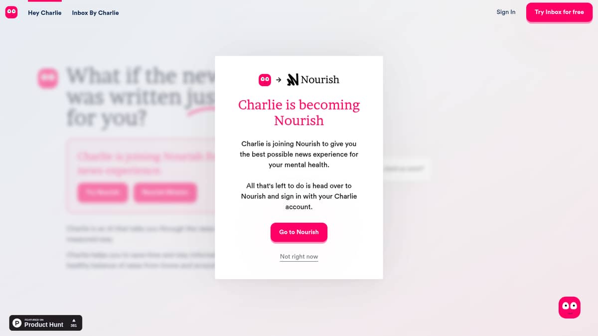 Nourish (formerly Charlie News)
