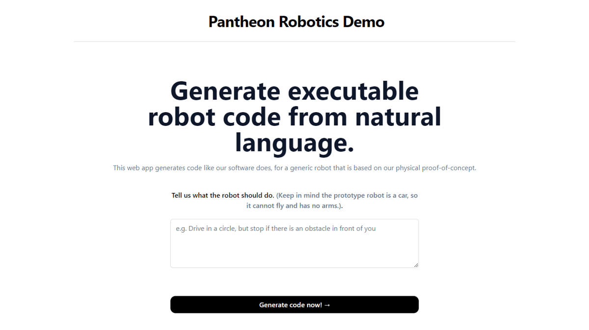 Pantheon Robotics