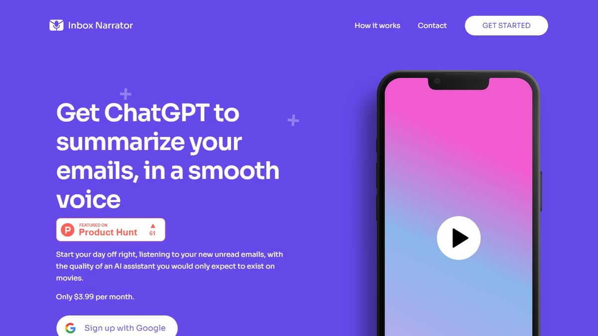 Inbox Narrator