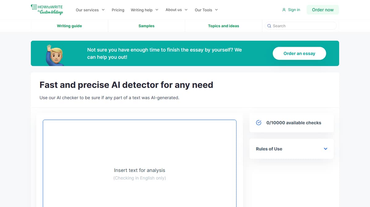 AI Detector By Custom Writings