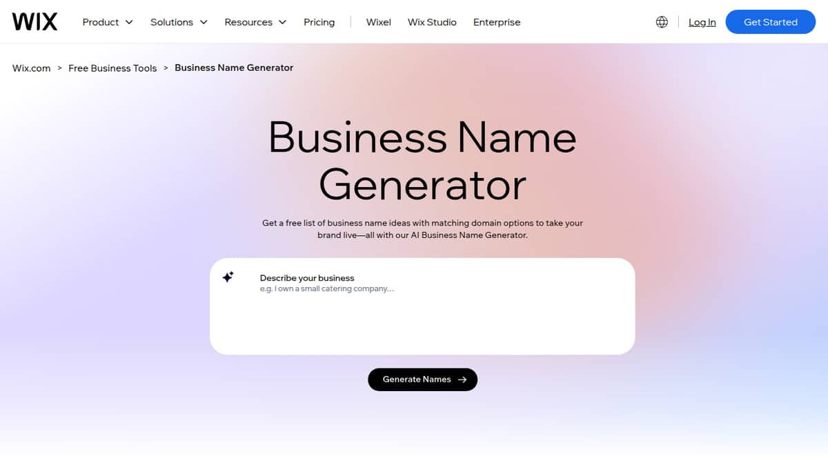 Business Name Generator | Wix.com