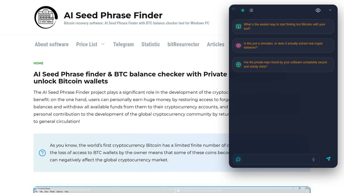 AI Seed Phrase Finder