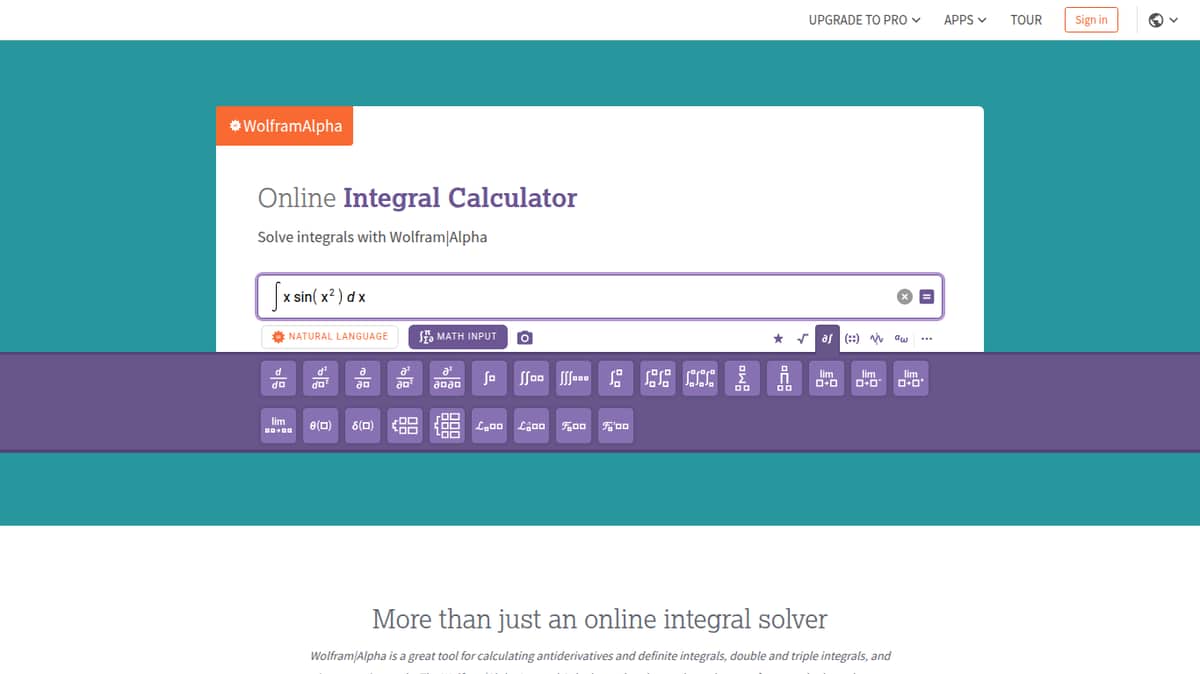 Integral Calculator - Wolfram|Alpha