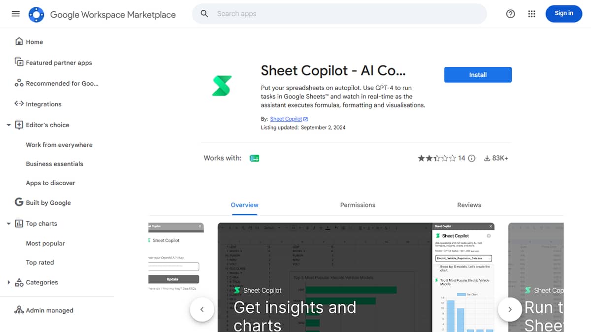 Sheet Copilot