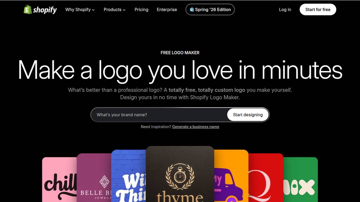 Shopify Logo Maker (formerly Hatchful)