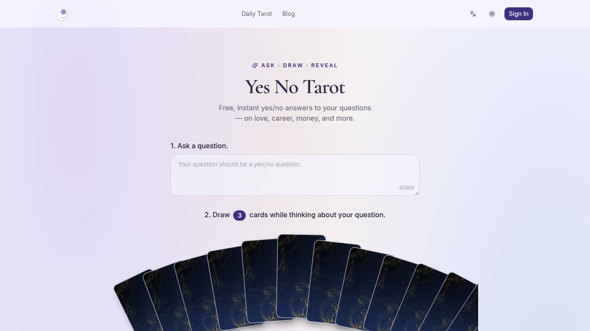 Free Yes or No Tarot