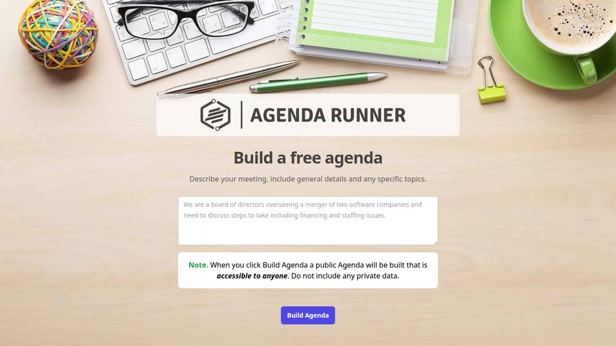 Agenda Runner