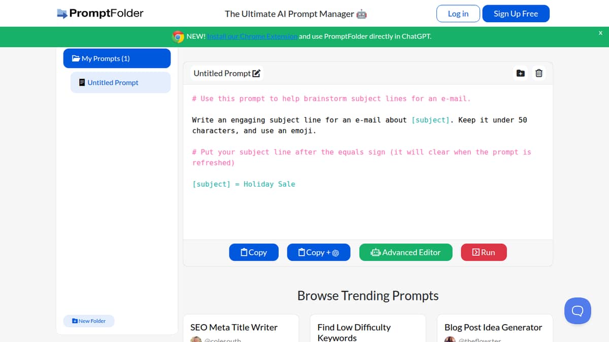 PromptFolder