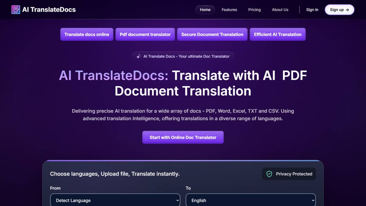 AI TranslateDocs