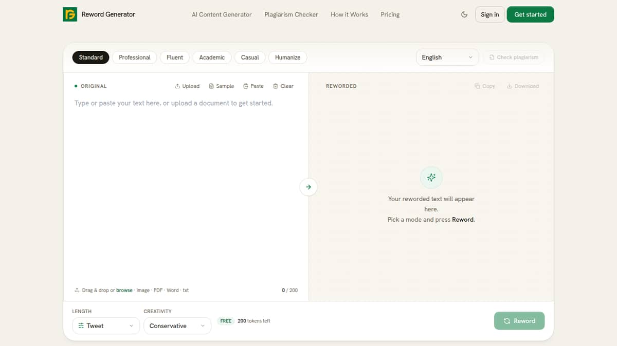 Reword Generator